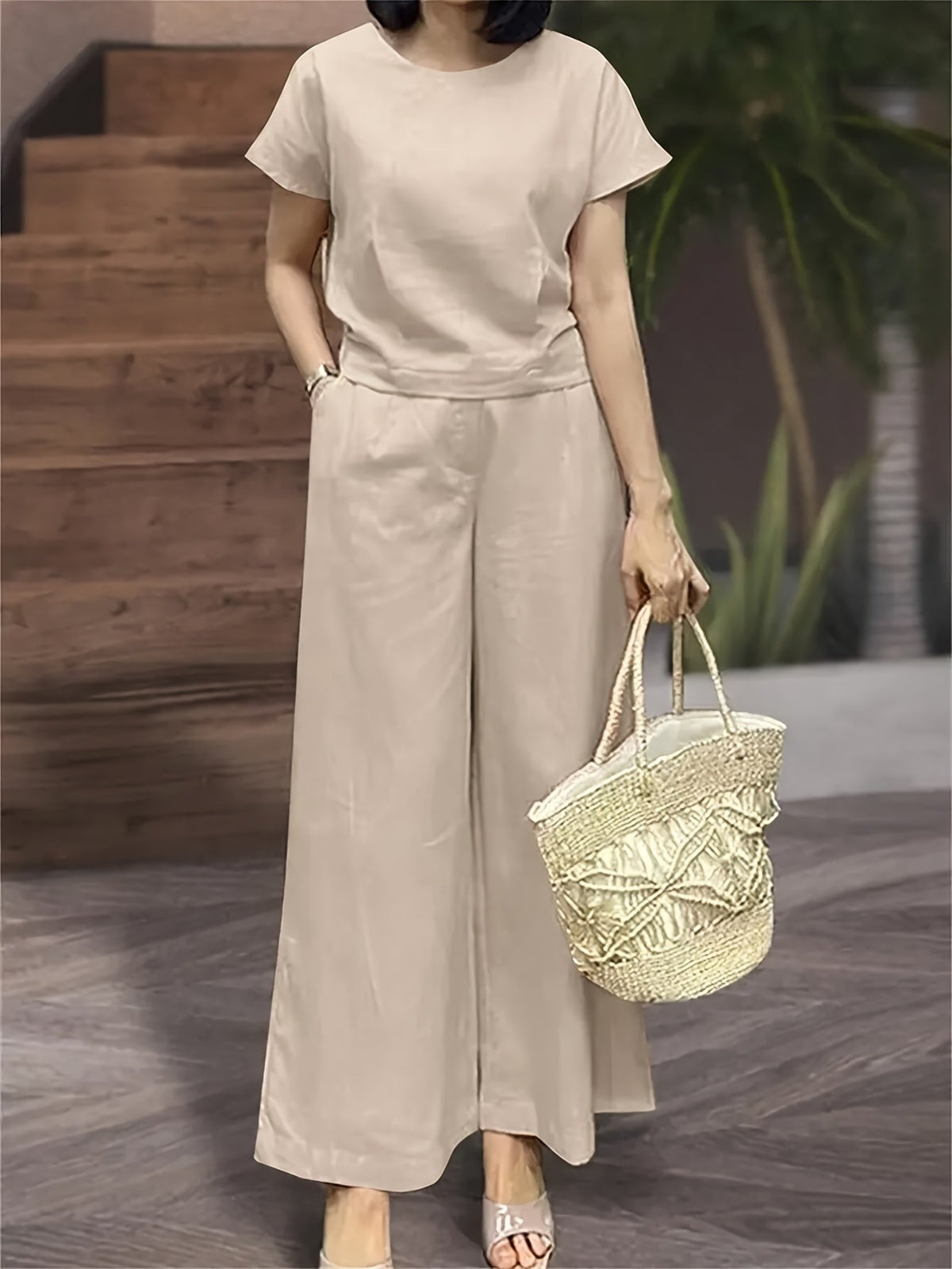 Nadia | Pocket Wide-Leg Set for Women