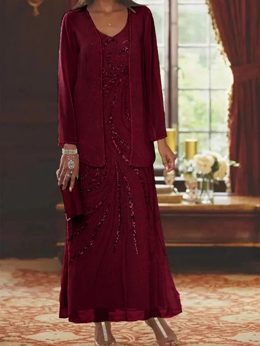 Victoria | Elegant Coat & Skirt Two-Piece Set