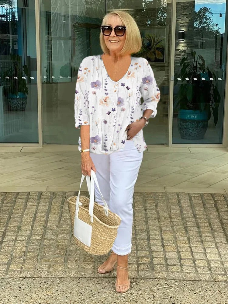 Sherry | Floral Top for Women