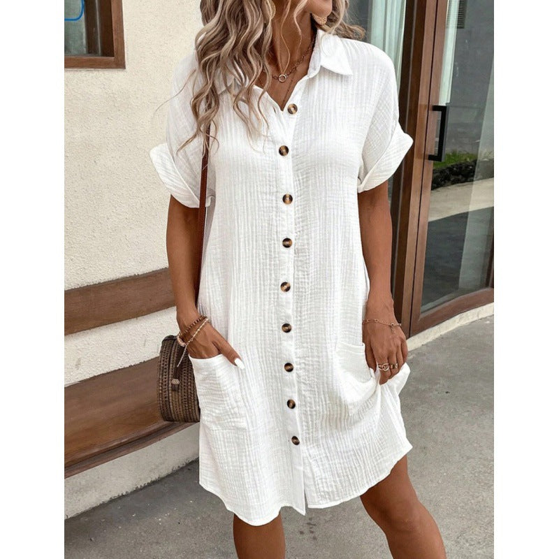 Emilia | Linen Shirt Dress