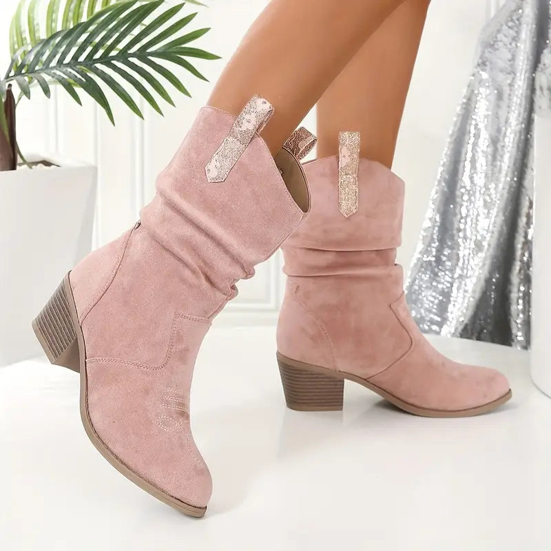 Albertine | Vintage Cowboy Tassel Ankle Boots