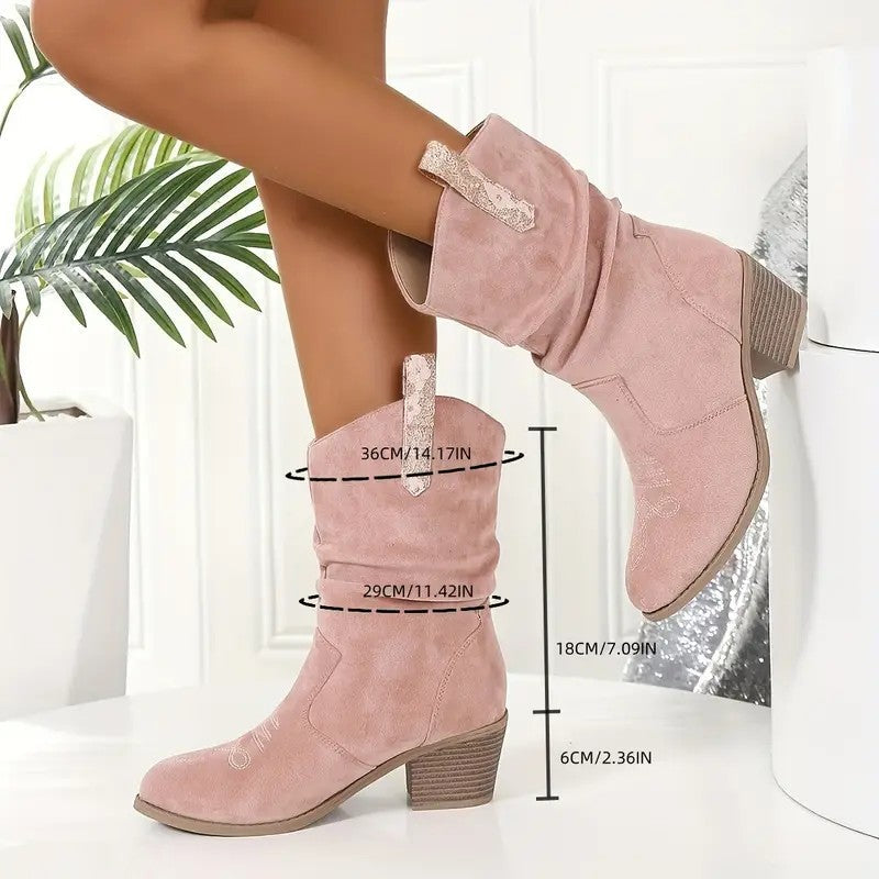 Albertine | Vintage Cowboy Tassel Ankle Boots