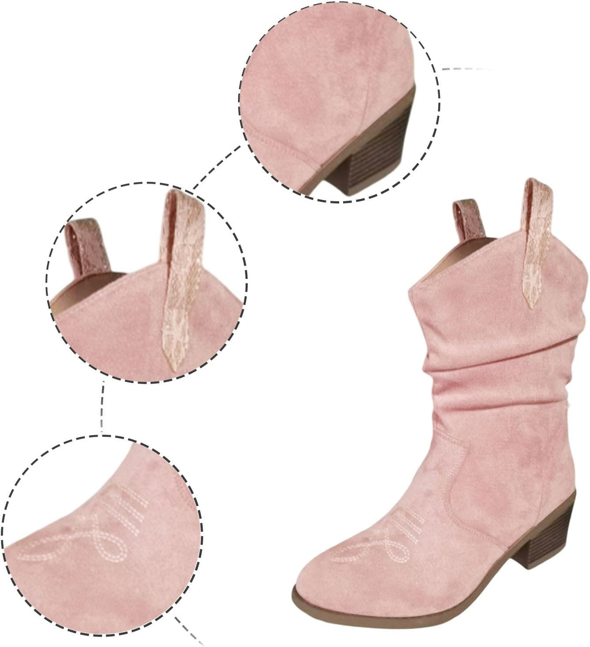 Albertine | Vintage Cowboy Tassel Ankle Boots