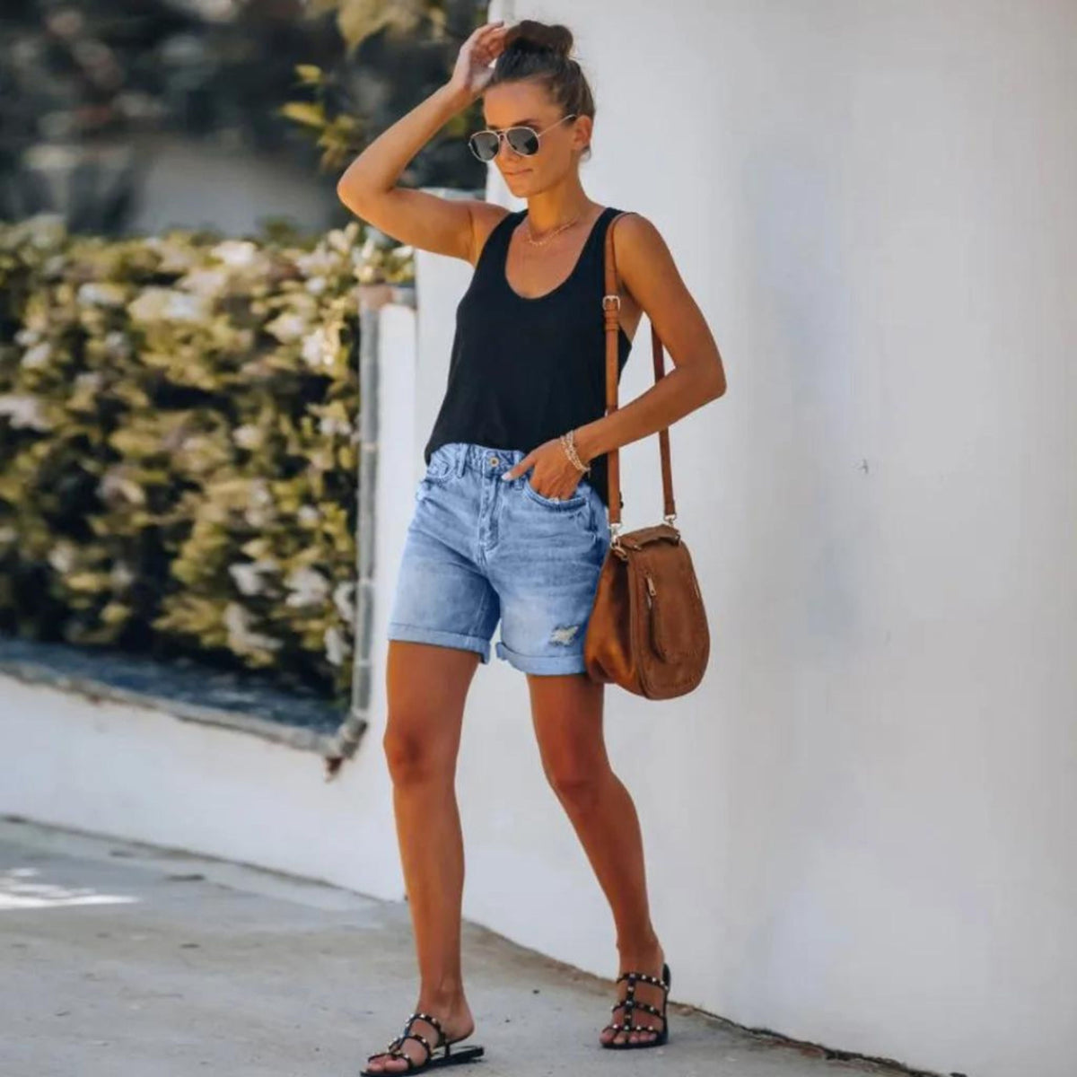 Adele | Tailored Linen Shorts for Women