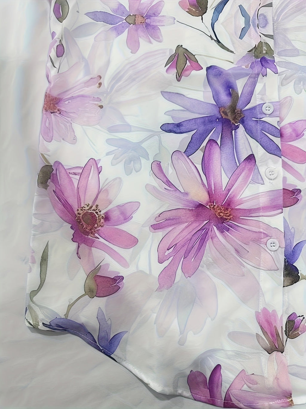 Vanina | Printed Patchwork Short-Sleeve Blouse for Women