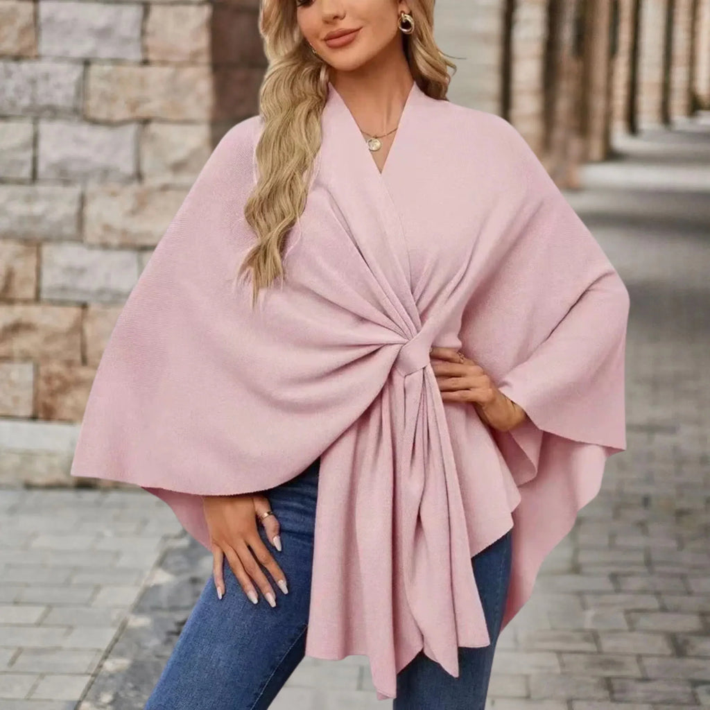 Briana | Elegant Draped Poncho for Women