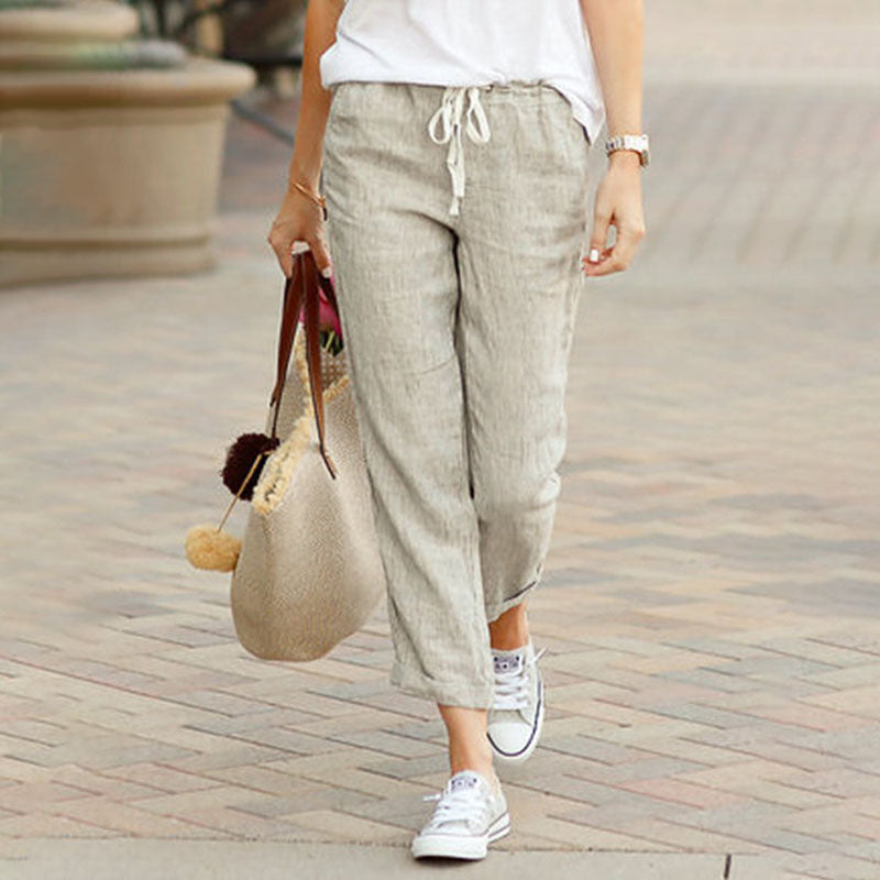 Yvette | Linen Comfort Trousers for Women