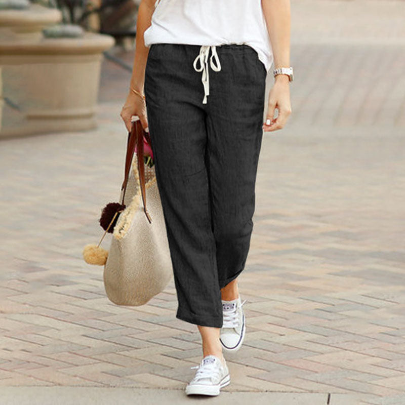 Yvette | Linen Comfort Trousers for Women