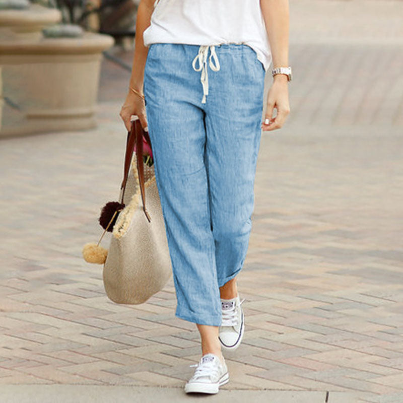 Yvette | Linen Comfort Trousers for Women