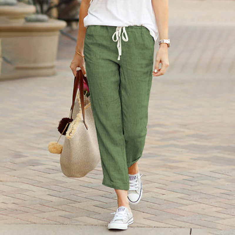 Yvette | Linen Comfort Trousers for Women