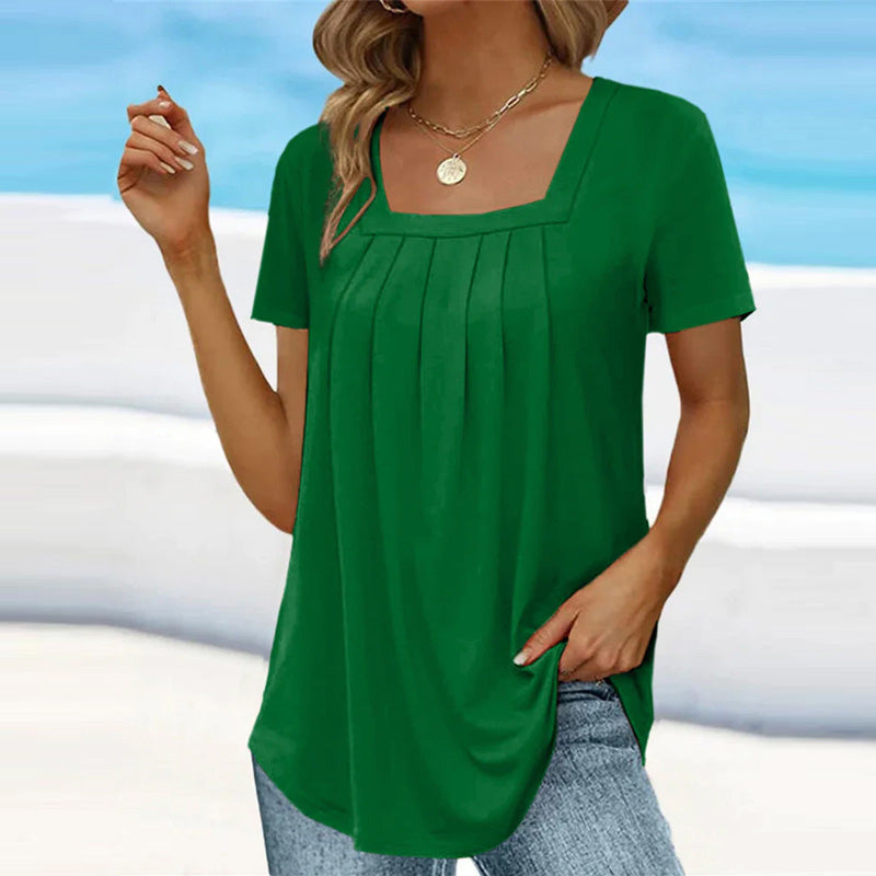 Athena | Pleated Summer Blouse