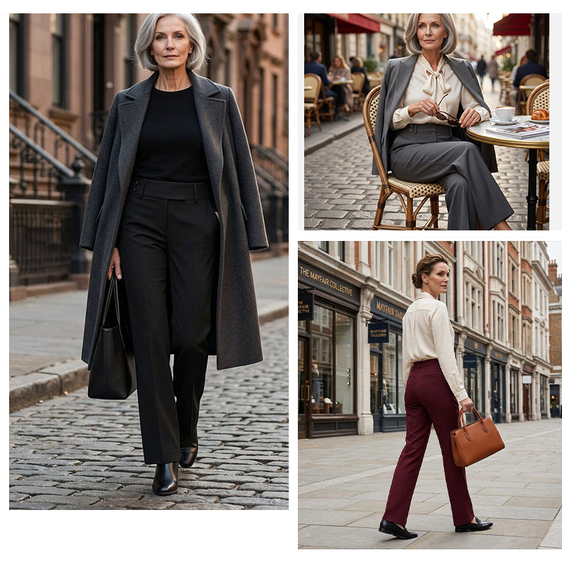 Penelope | Linen Flared Trousers for Women