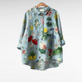 Luciana | Elegant Linen Summer Blouse for Women