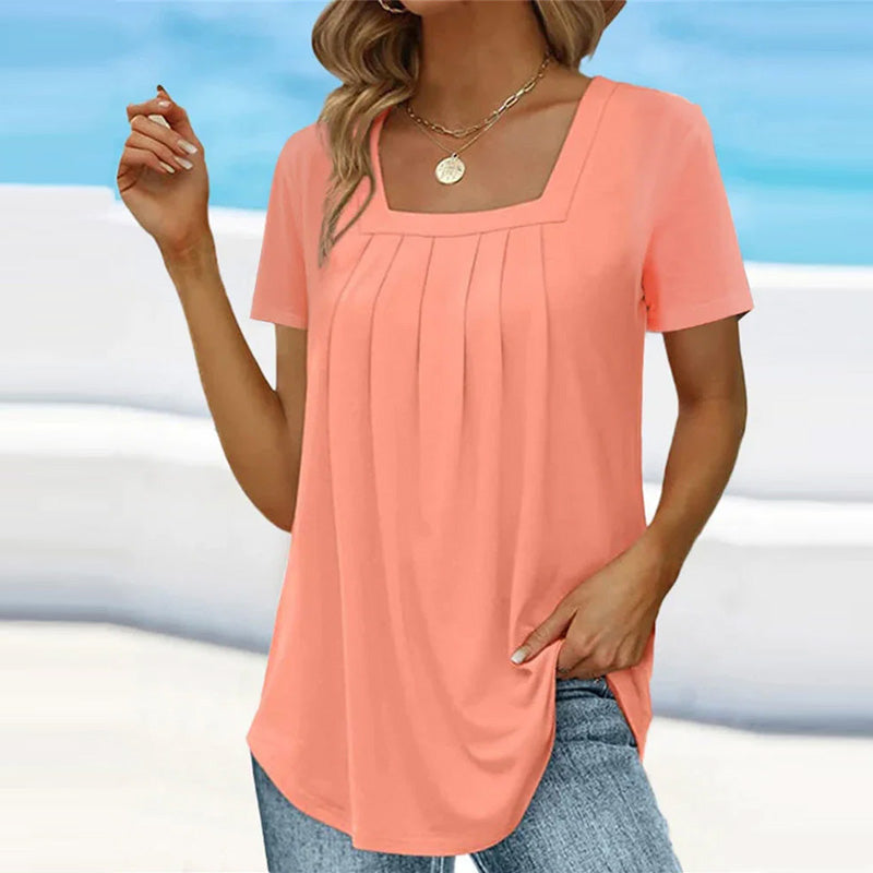 Athena | Pleated Summer Blouse