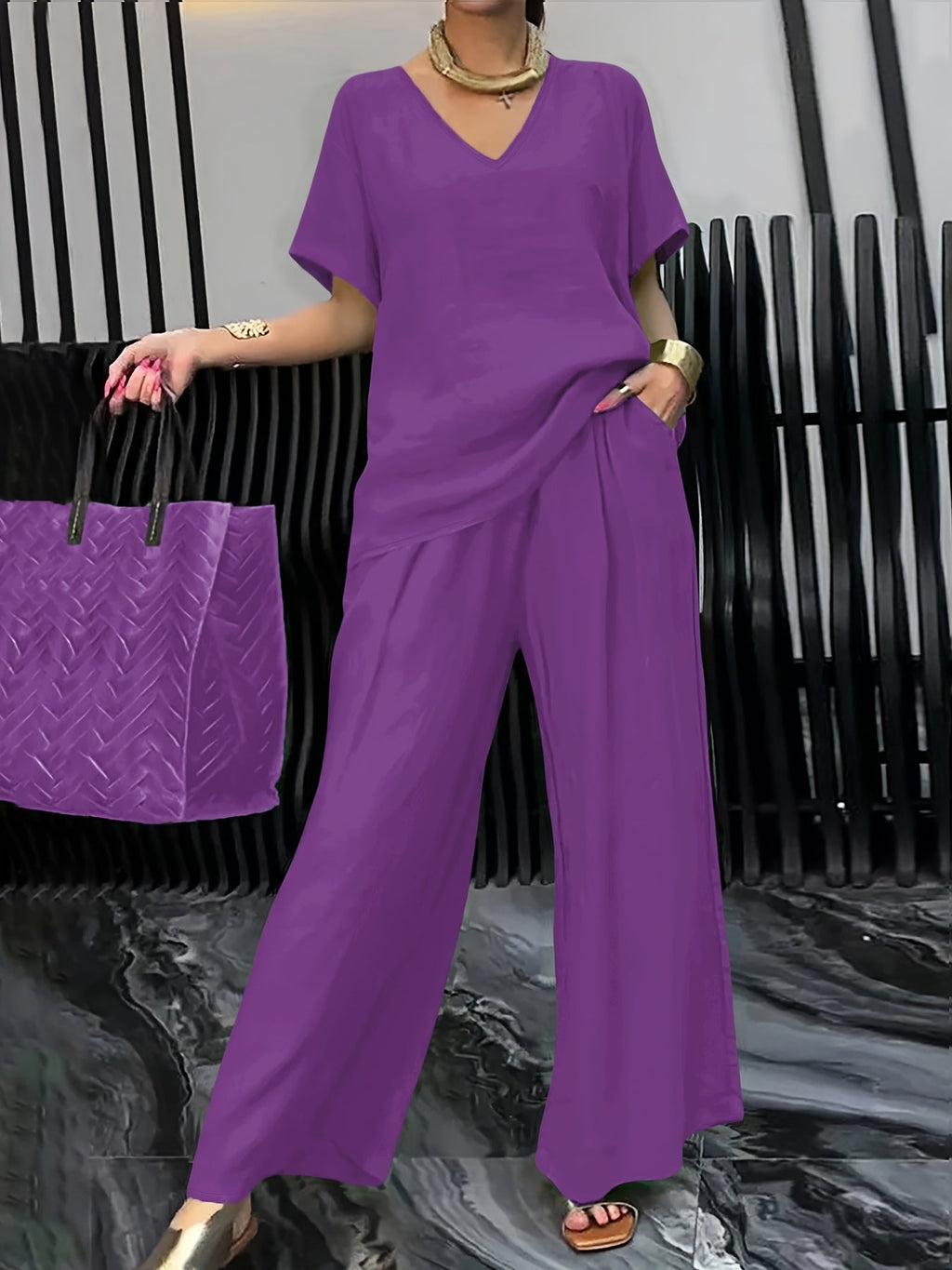 Lunara | Elegant Relaxed Two-Piece Set for Women