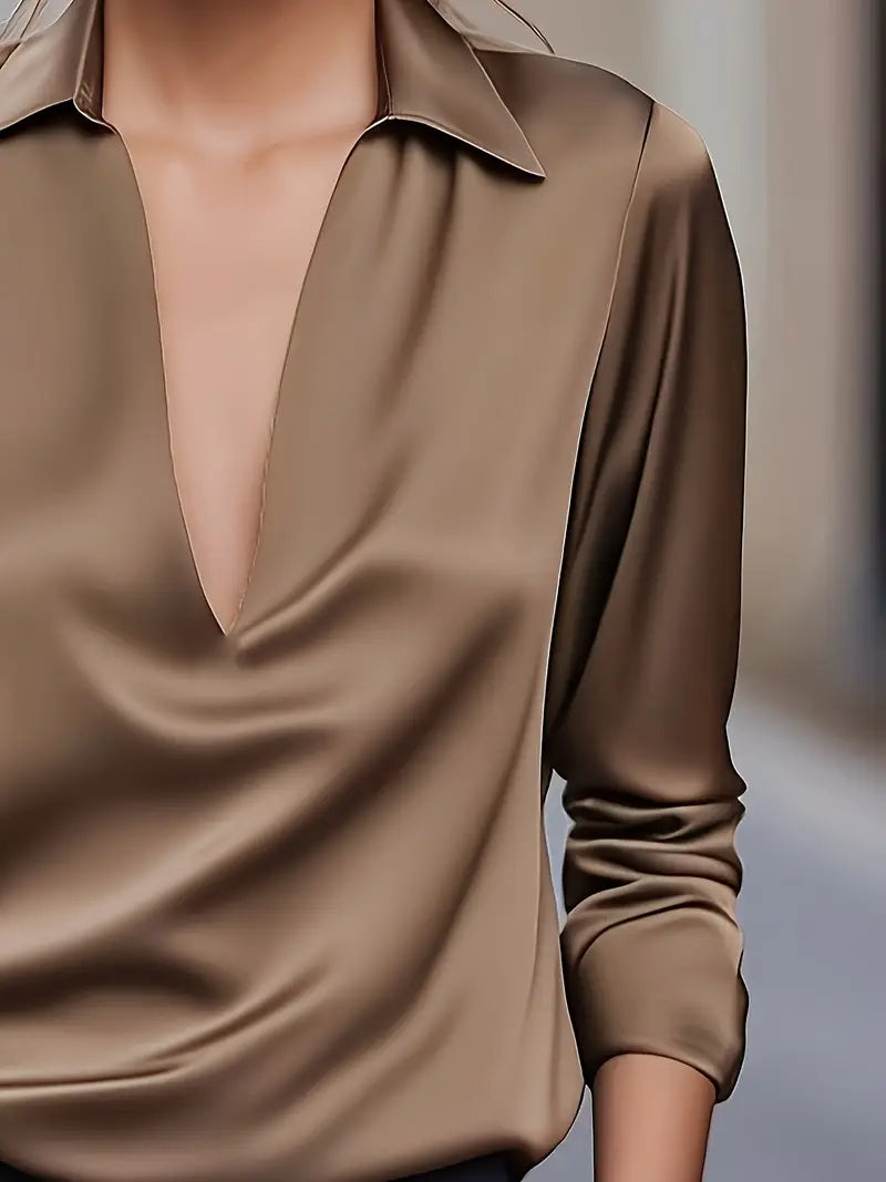 Eliane | Premium V-Neck Blouse for Women