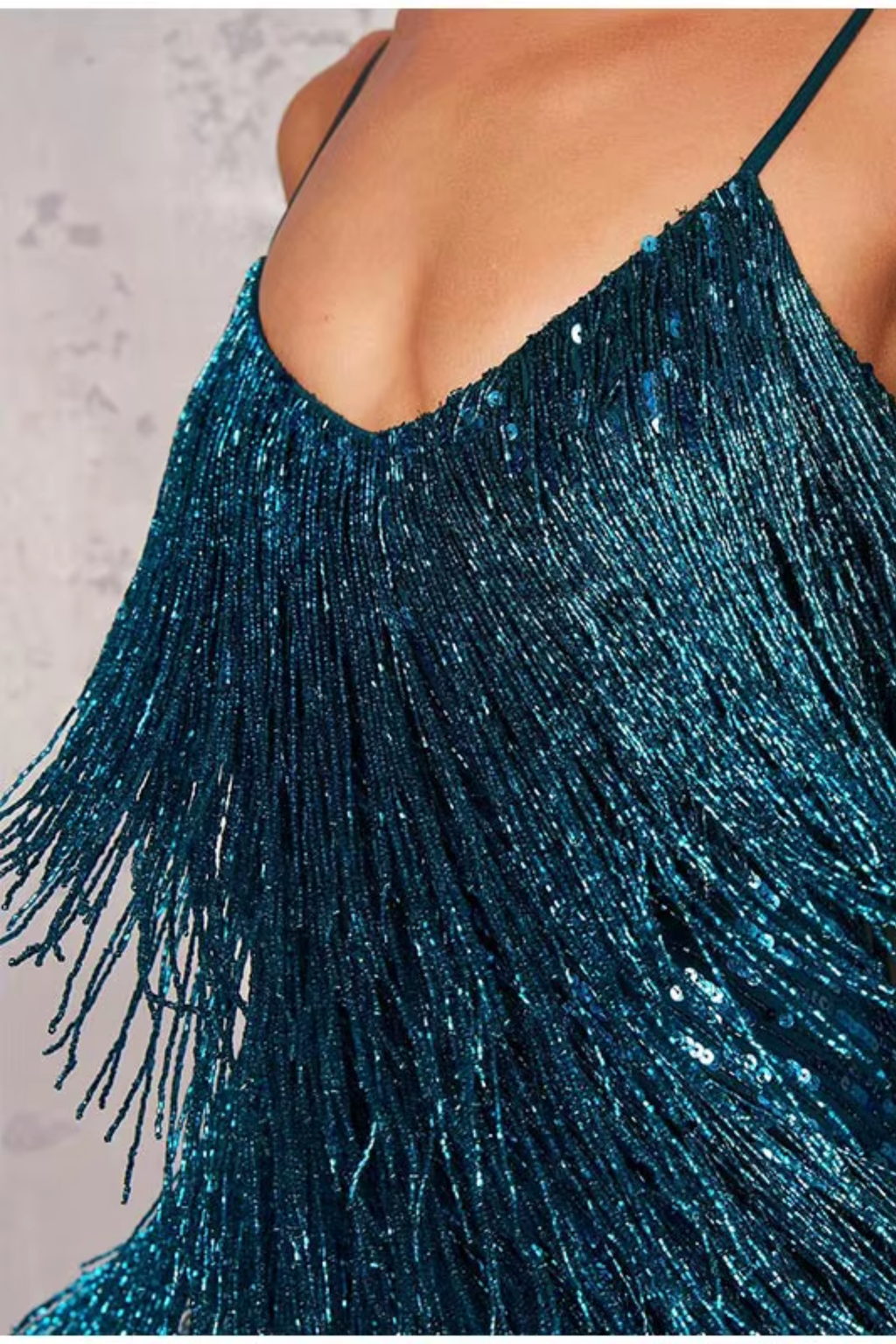 Seraphina | Feather Sequin Mini Dress