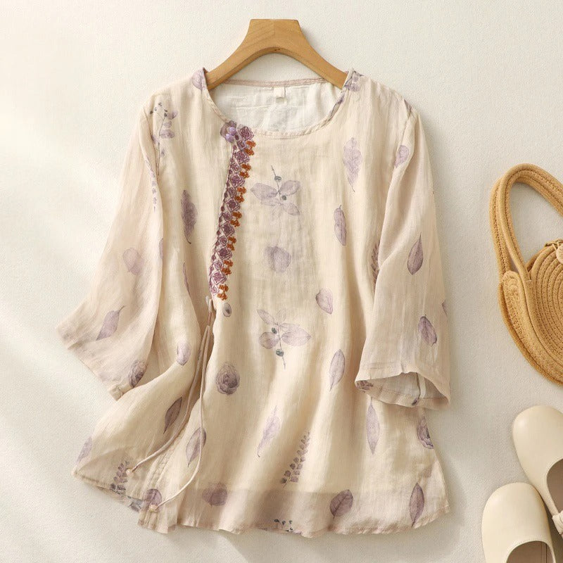 Noy | Floral Relaxed Blouse for Women