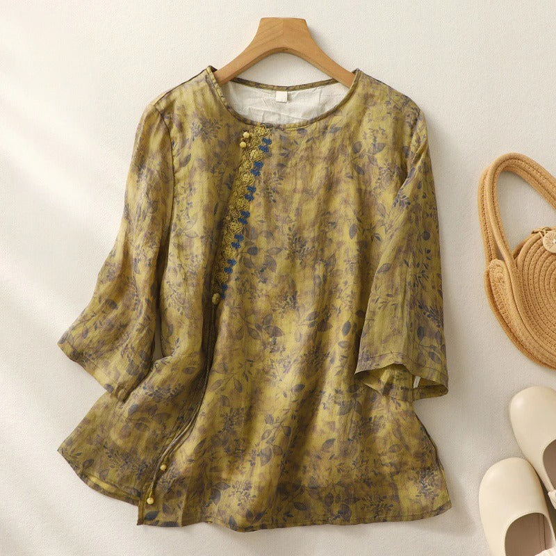 Noy | Floral Relaxed Blouse for Women