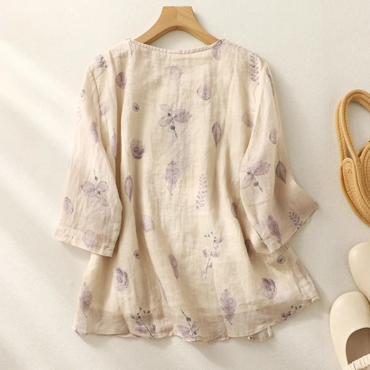 Noy | Floral Relaxed Blouse for Women