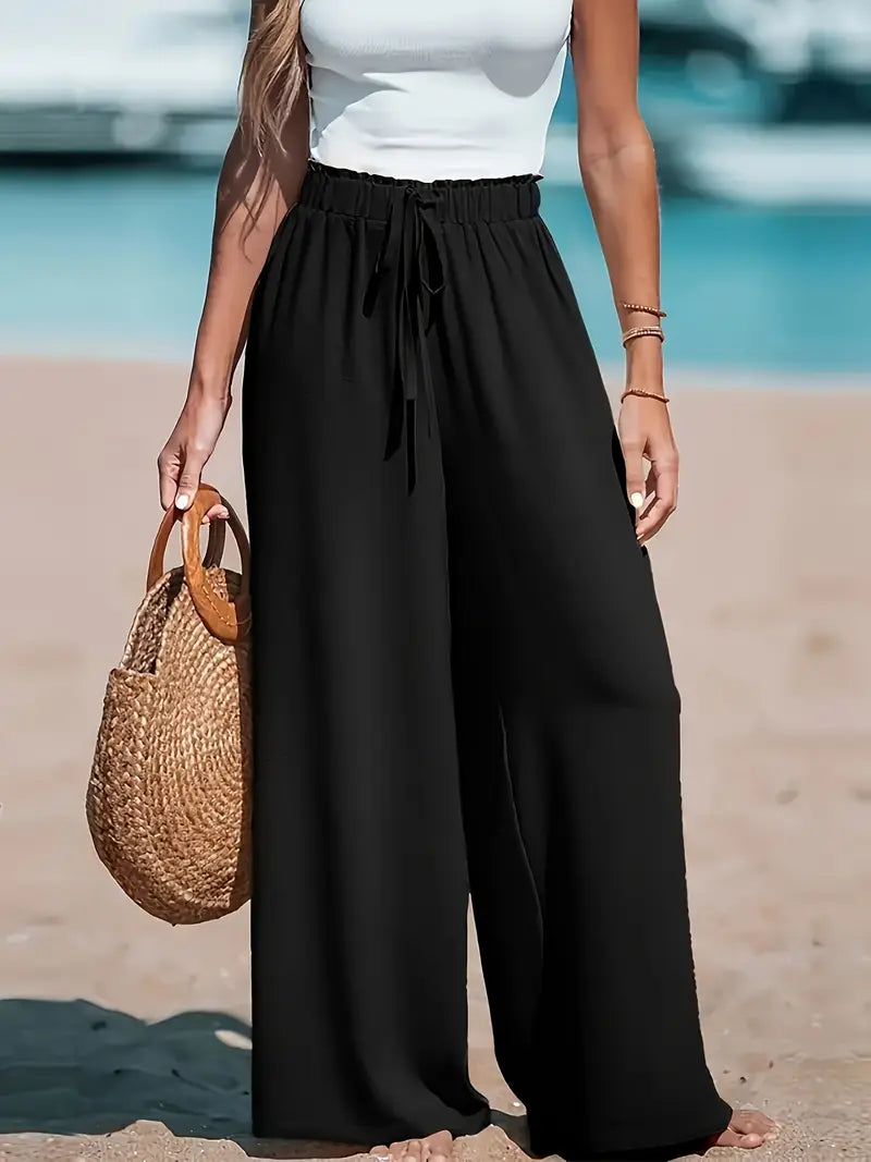 Severine | Linen High-Waisted Trousers for Women