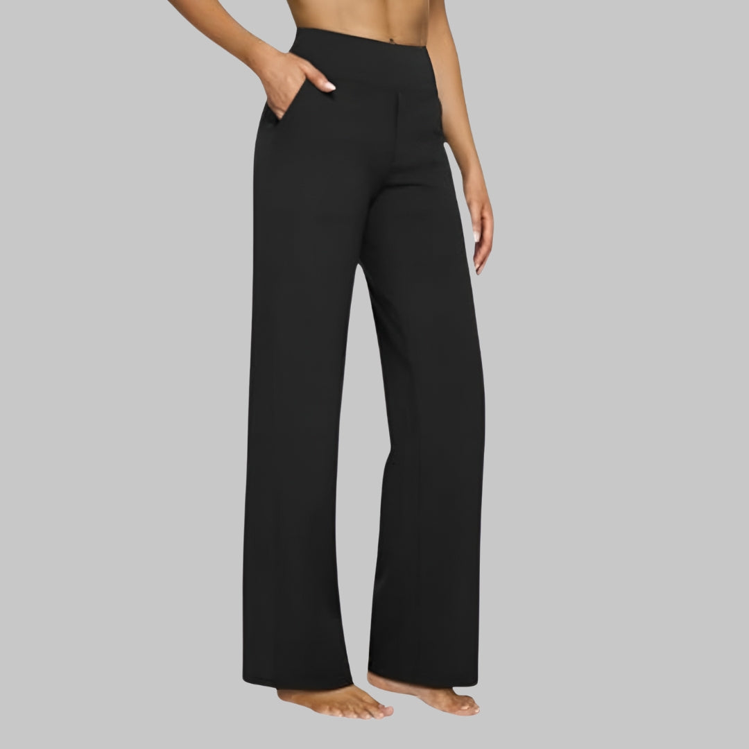 Lambrini | Linen Comfort Trousers for Women