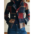 Francesca | Classic Plaid Wool Jacket for Women
