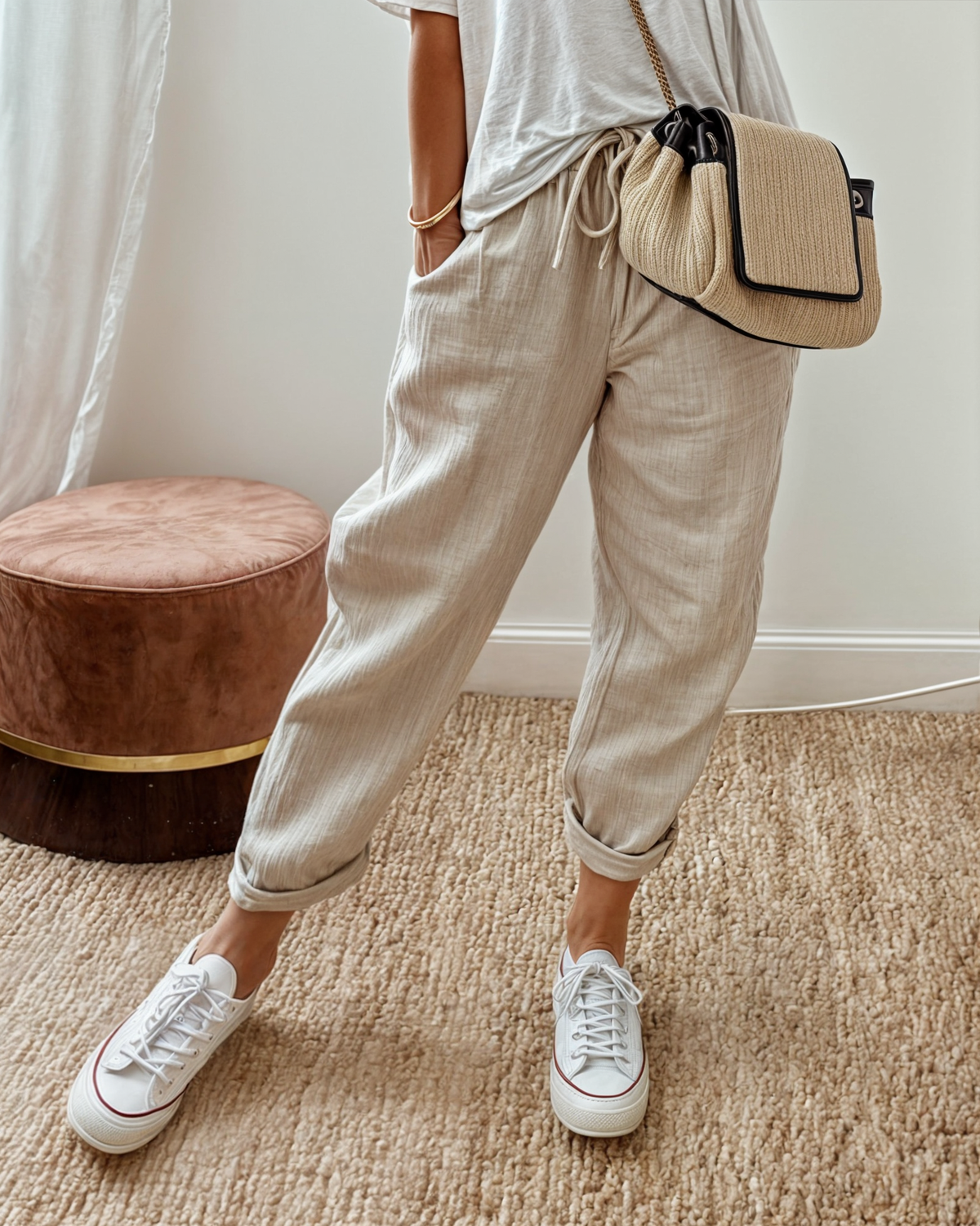 Stavroula | Comfortable Printed Trousers for Women