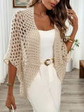 Sharon™ | Open Knit Drape Cardigan