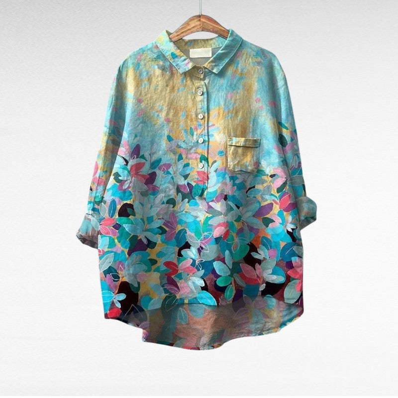 Aurore | Elegant Linen Summer Blouse for Women