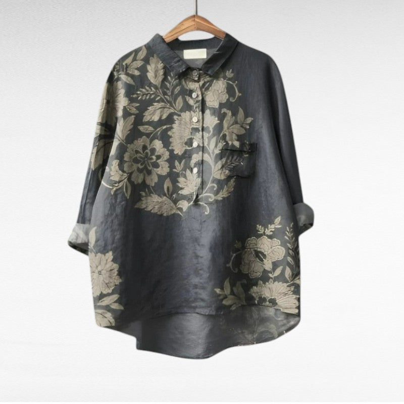 Brunella | Elegant Linen Summer Blouse for Women