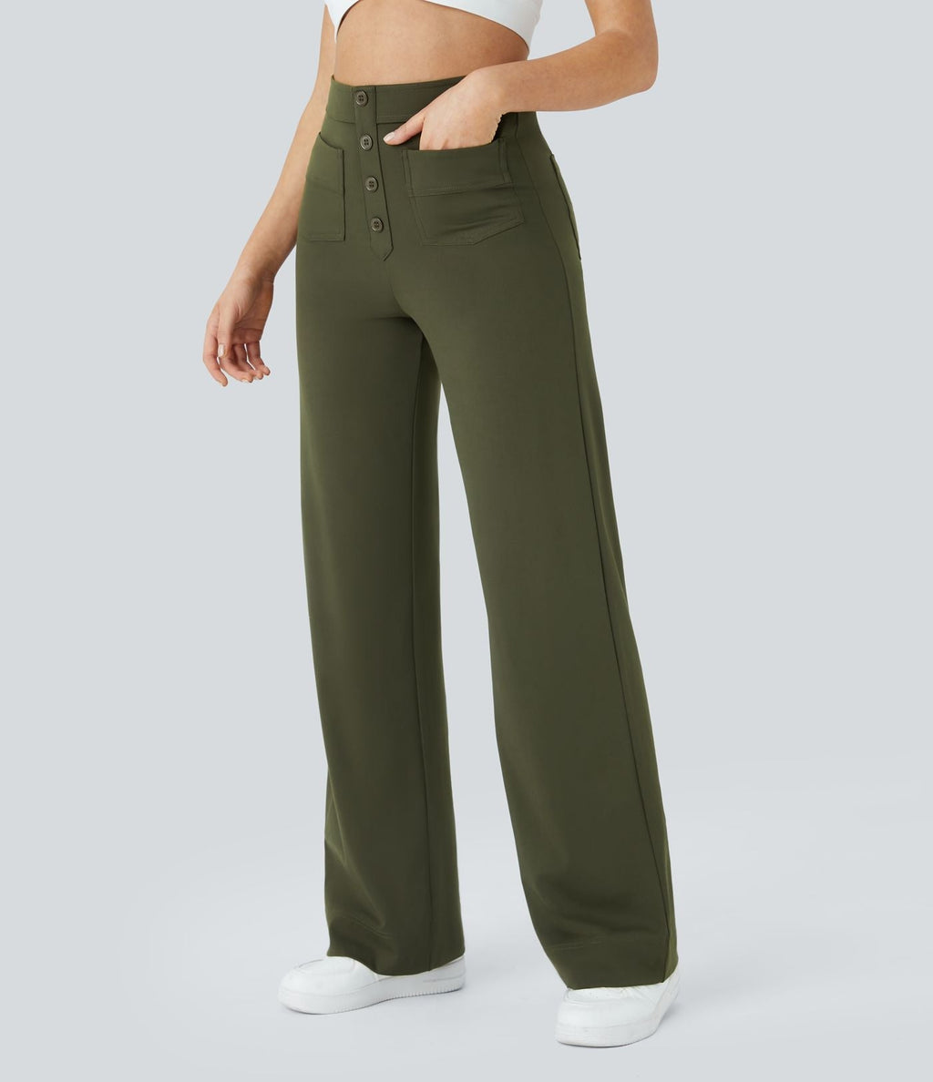 Odette | Relaxed Linen Casual Trousers for Women