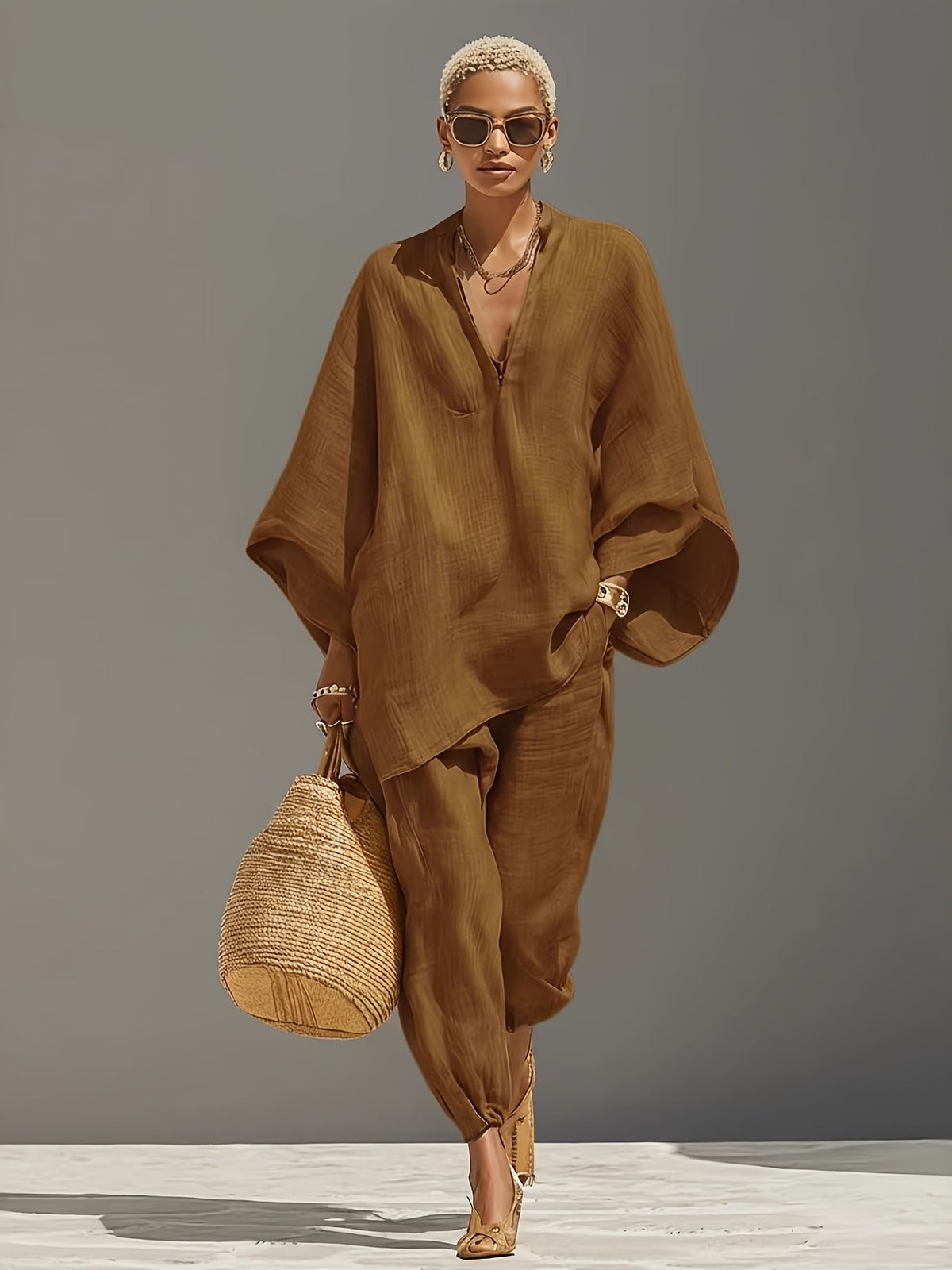 Agata | Batwing Relaxed Set for Women