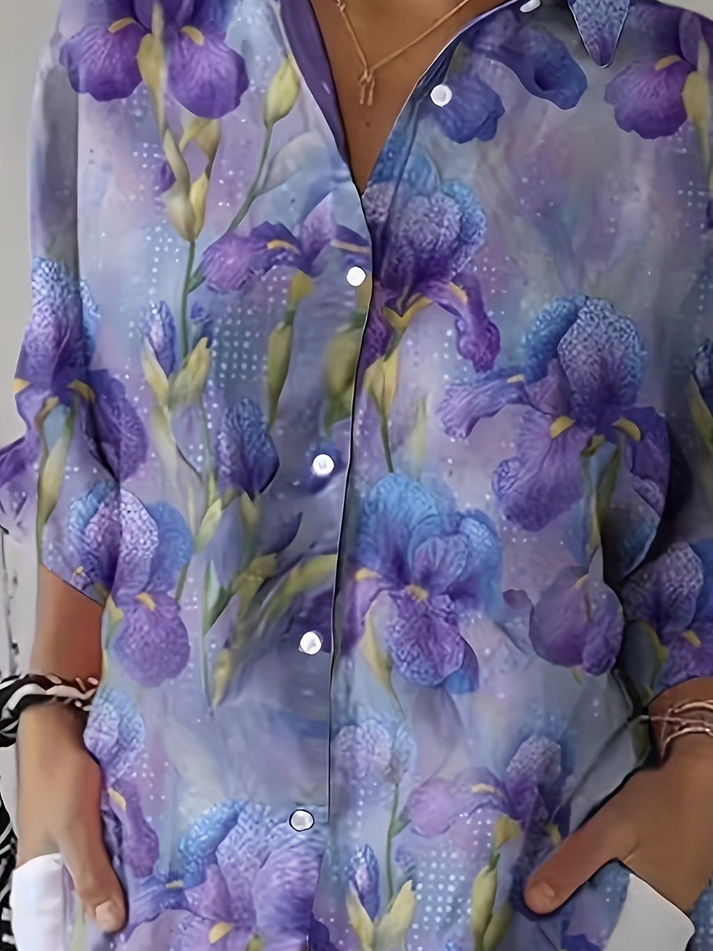 Ximena | Effortless Floral Button-Up Blouse for Women