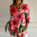 Christine | Bold Floral Blouse for Women