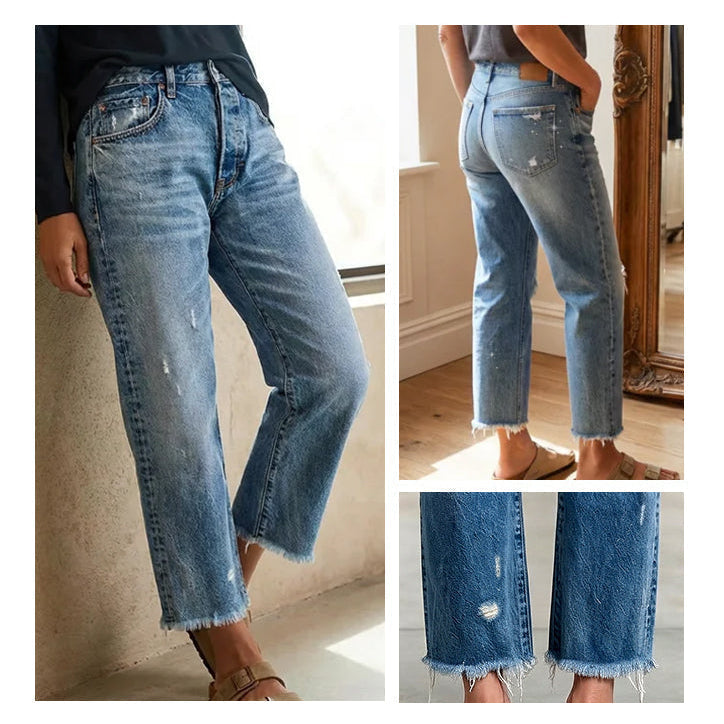 Mathilde | Elegant Cropped Jeans for Women