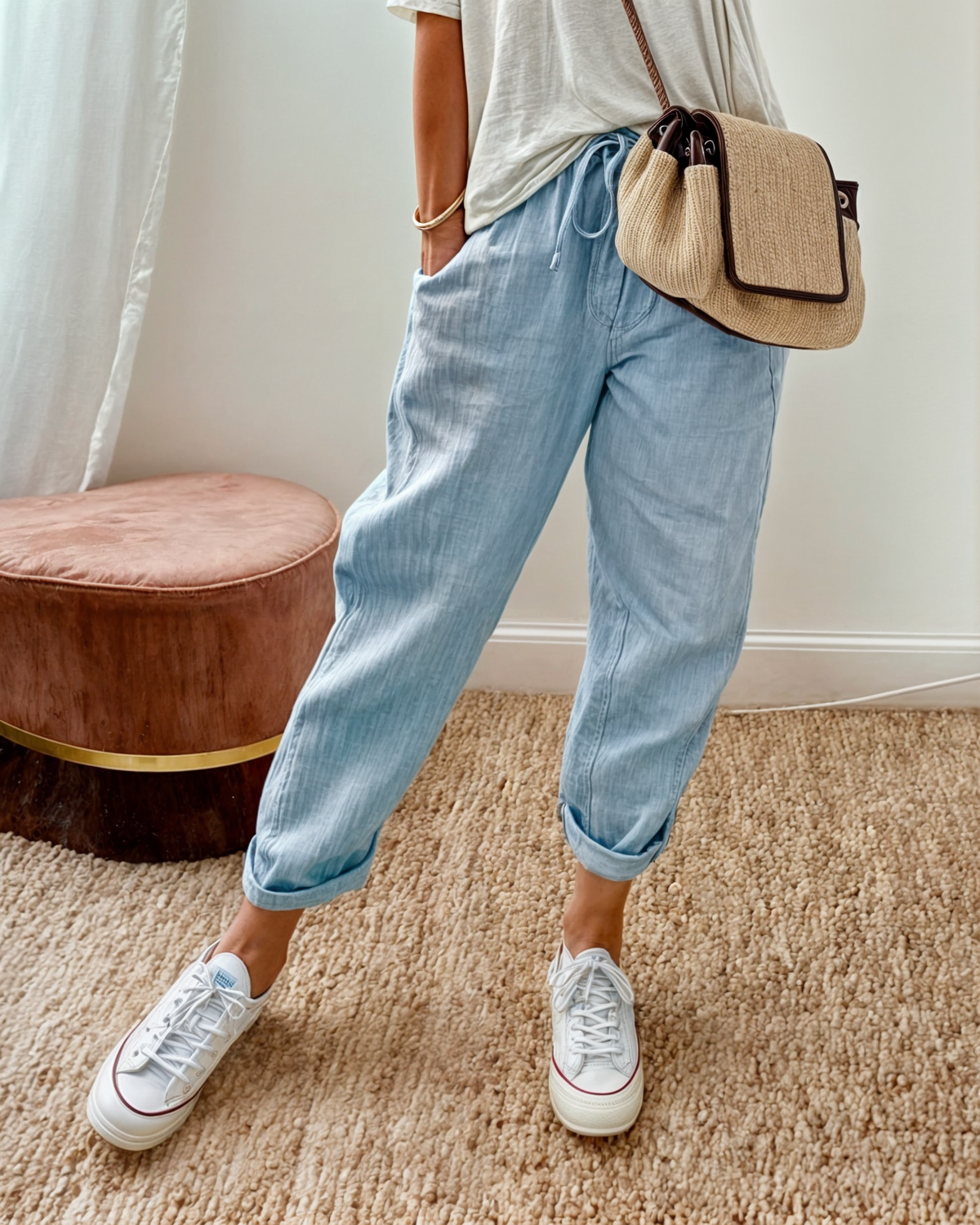 Stavroula | Comfortable Printed Trousers for Women