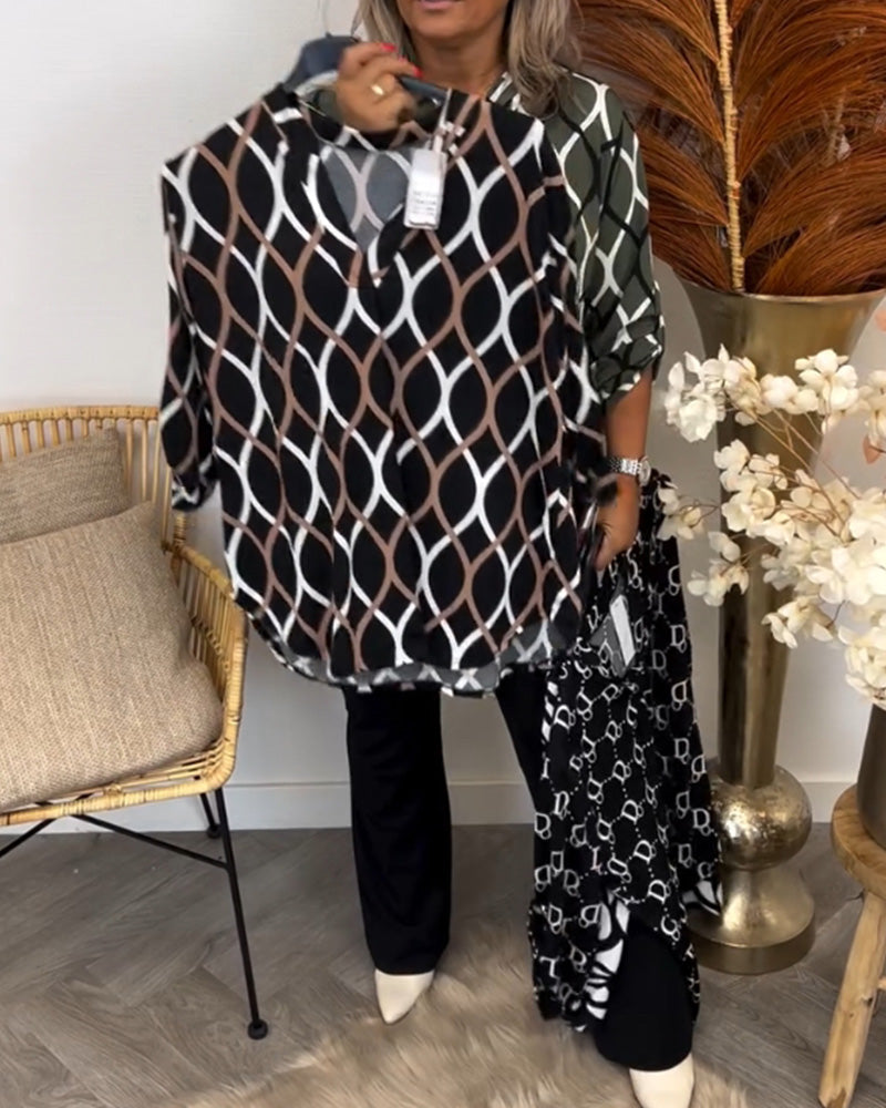 Marianthi | Casual Long-Sleeve Printed Blouse for Women