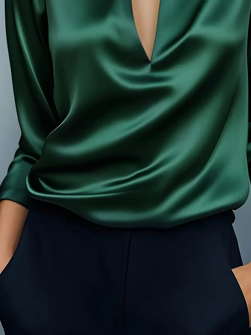 Eliane | Premium V-Neck Blouse for Women