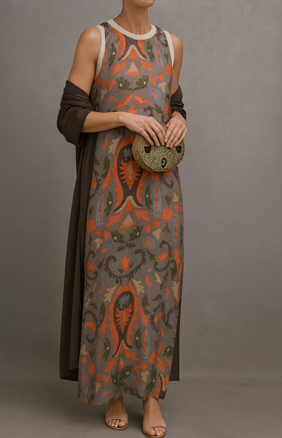 Alexia | Matching Long Coat & Dress Set for Women