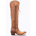 Anais | Vintage Embroidered Lace-Up Western Boots