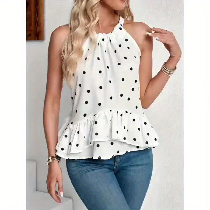 Saveria | Ruffled Tie-Neck Shirt for Women