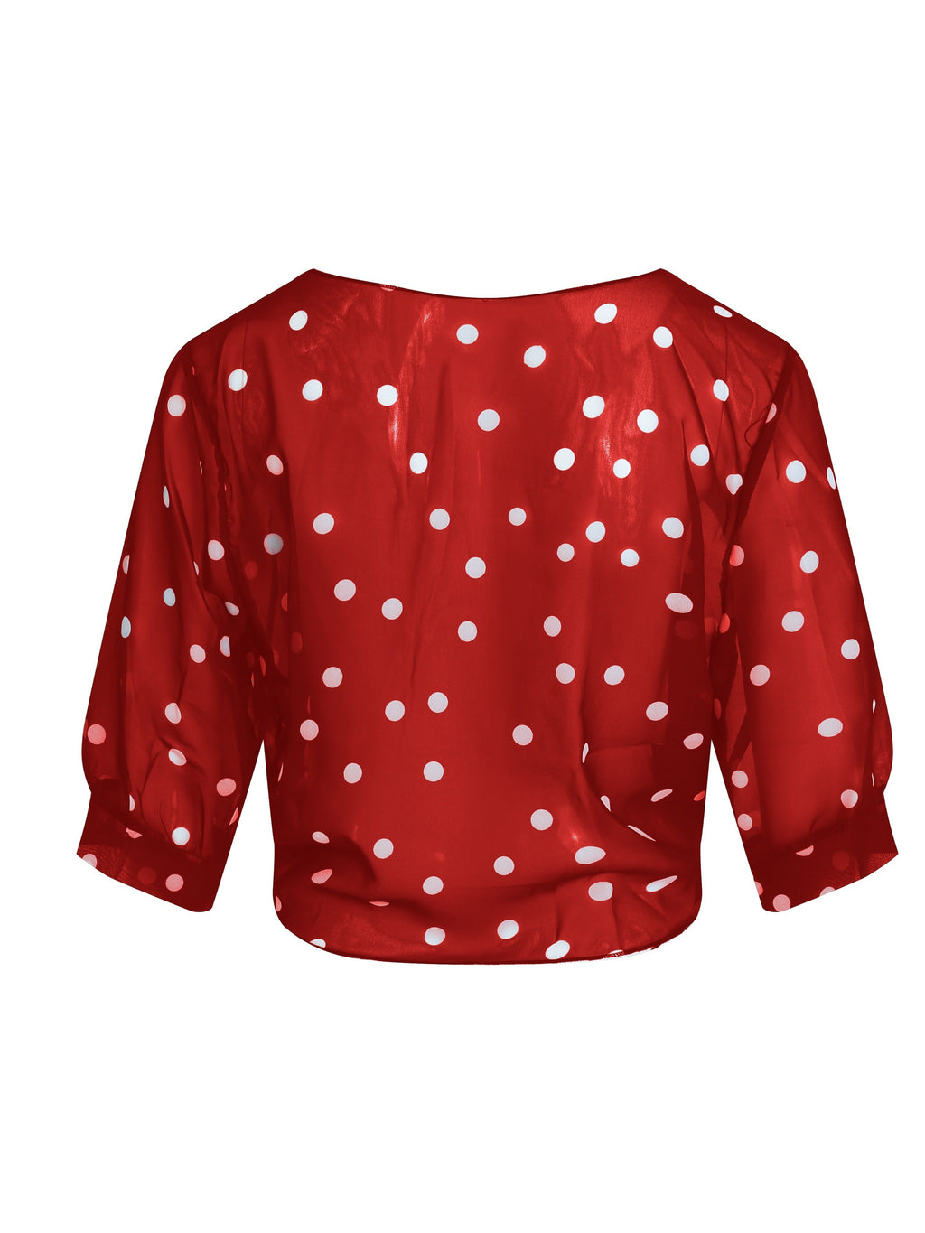 Cinzia | Polka Dot Tie Blouse for Women