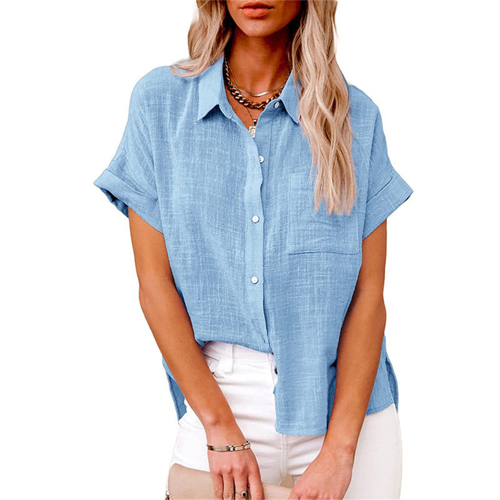Flavie | Lightweight Shirt with Front Pocket for Women