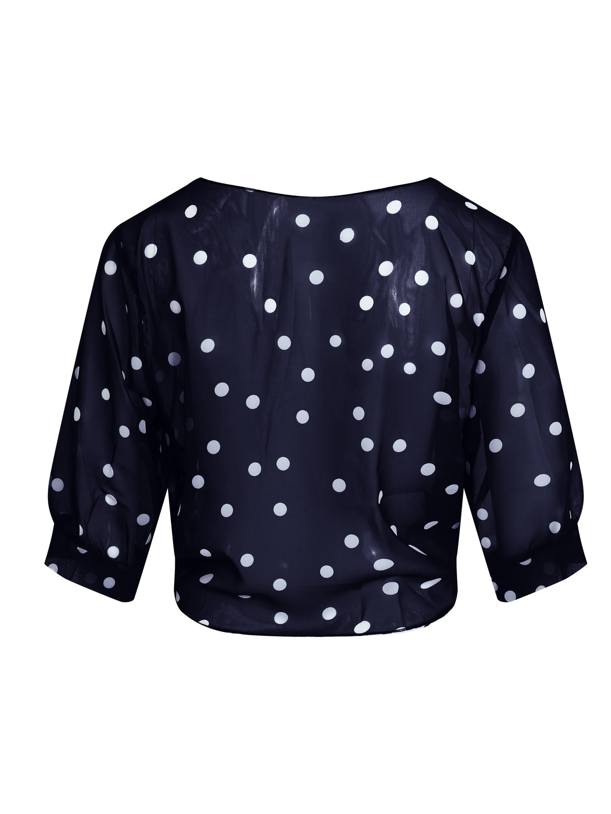 Cinzia | Polka Dot Tie Blouse for Women