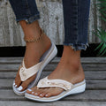 Mia | Comfort Wedge Flip Flop Sandals