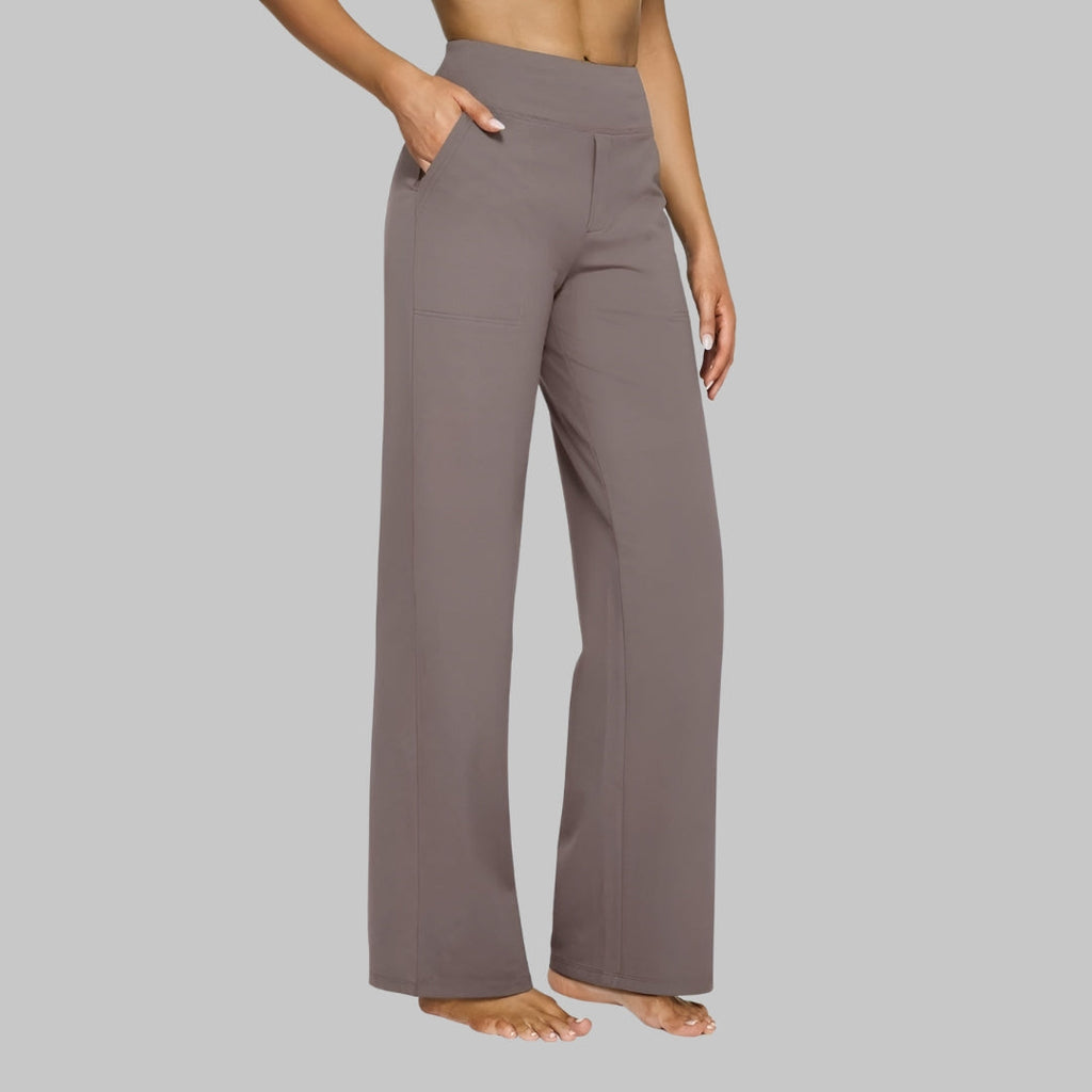 Lambrini | Linen Comfort Trousers for Women