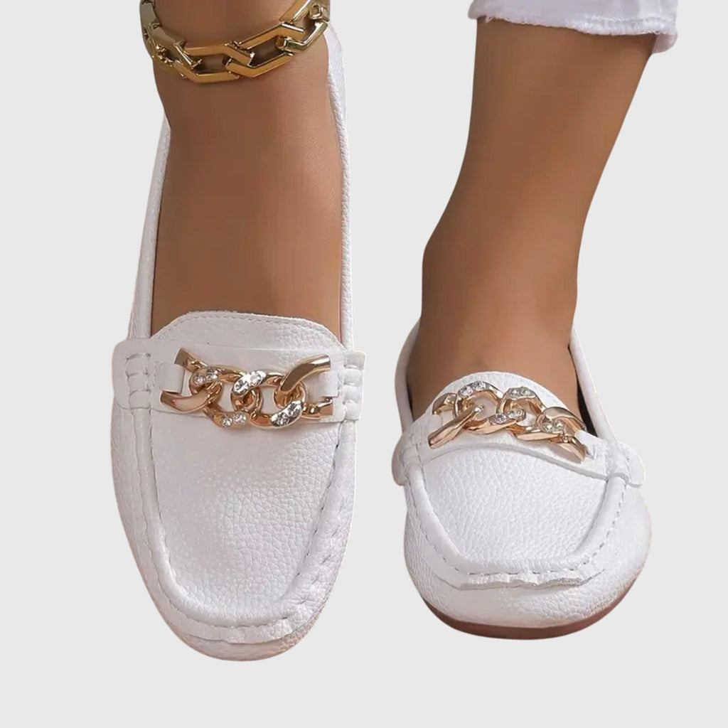 Luna | Chain Detail Loafers for Women