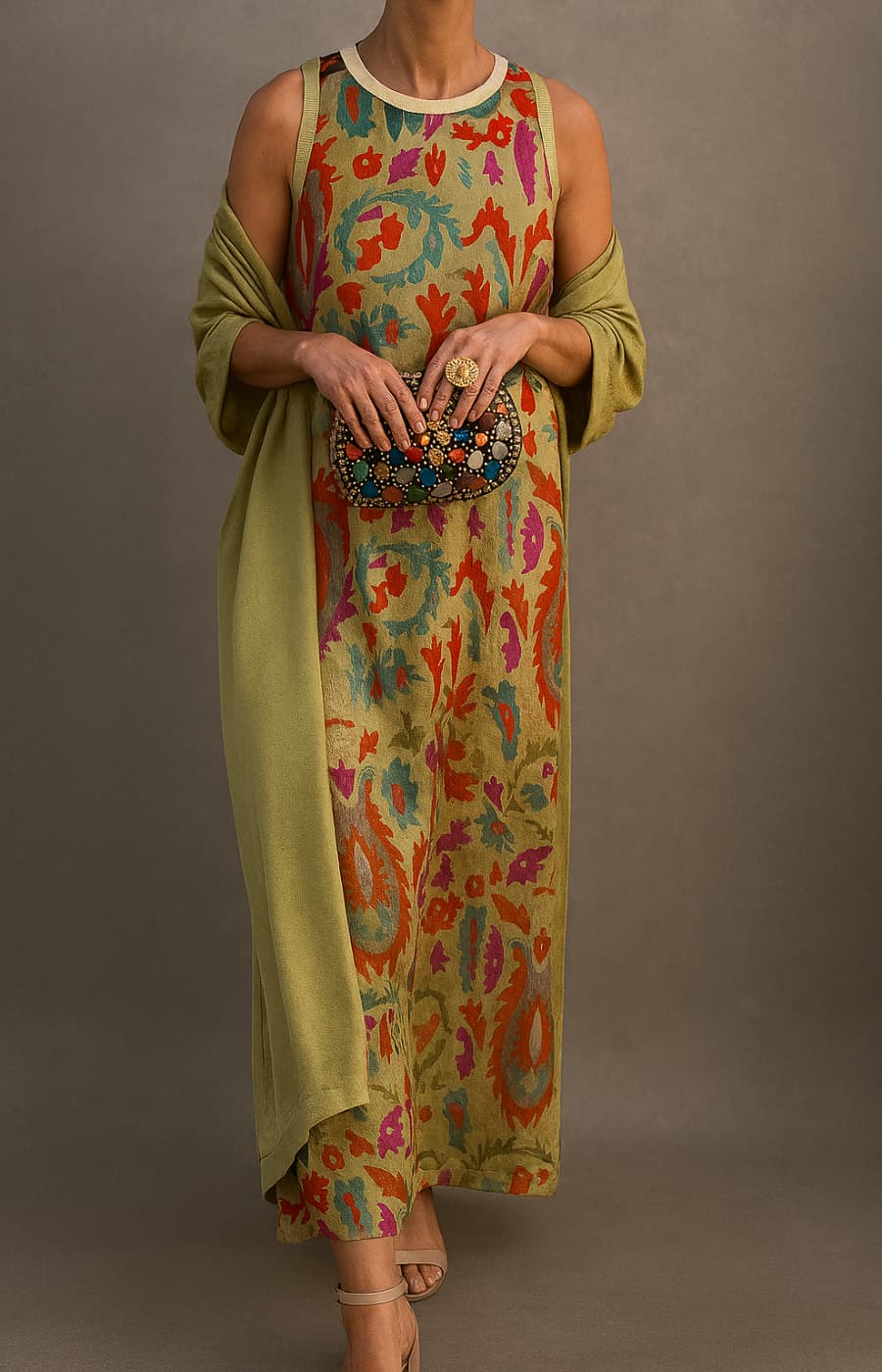 Alexia | Matching Long Coat & Dress Set for Women