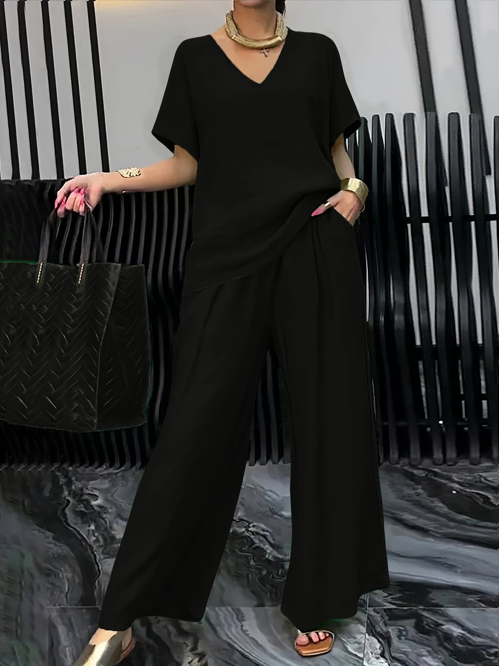 Lunara | Elegant Relaxed Two-Piece Set for Women
